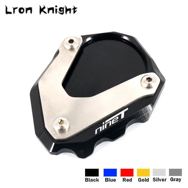 For BMW R Nine T R nineT Rnine T RNINET 2014 2015 2016 CNC Kickstand Foot Side Stand Extension Pad Support Plate Enlarge Stand