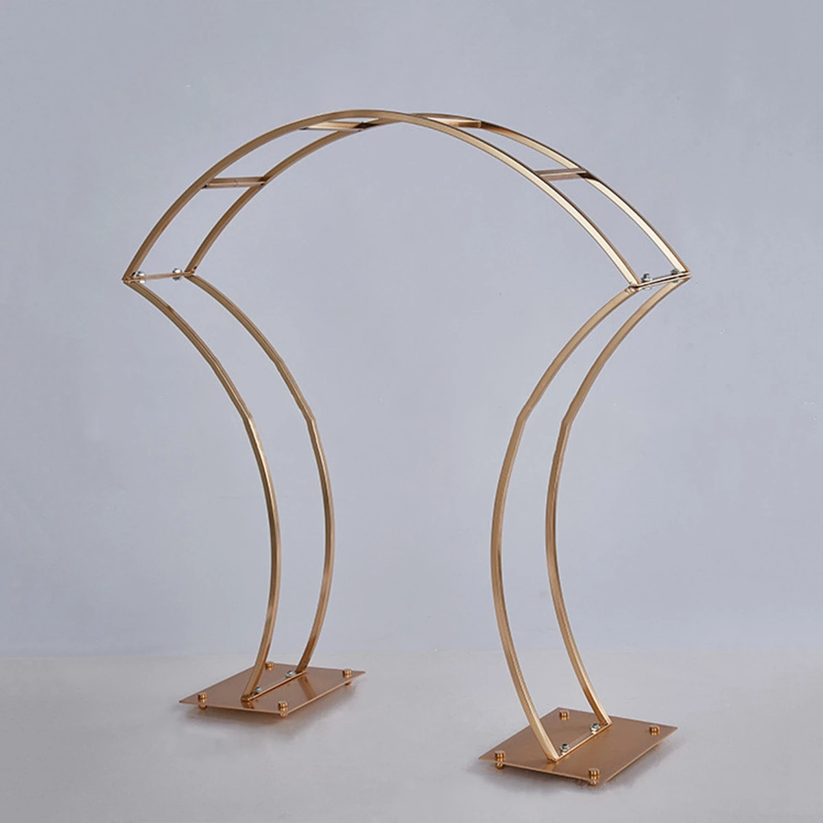 

10pcs)Gold Stainless Steel Backdrop arch for wedding stage decoration AB0244