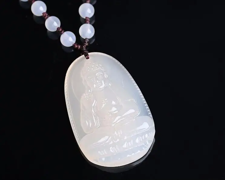 Open light jade myelin Buddha pendant necklace 8 men and women's 12 zodiac life gift eight guard