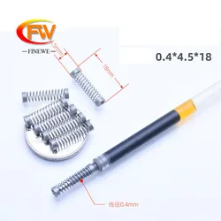 FINEWE 20pcs/lot Ballpoint Pen Spring Small Compression Spring  0.4mm stainless steel
