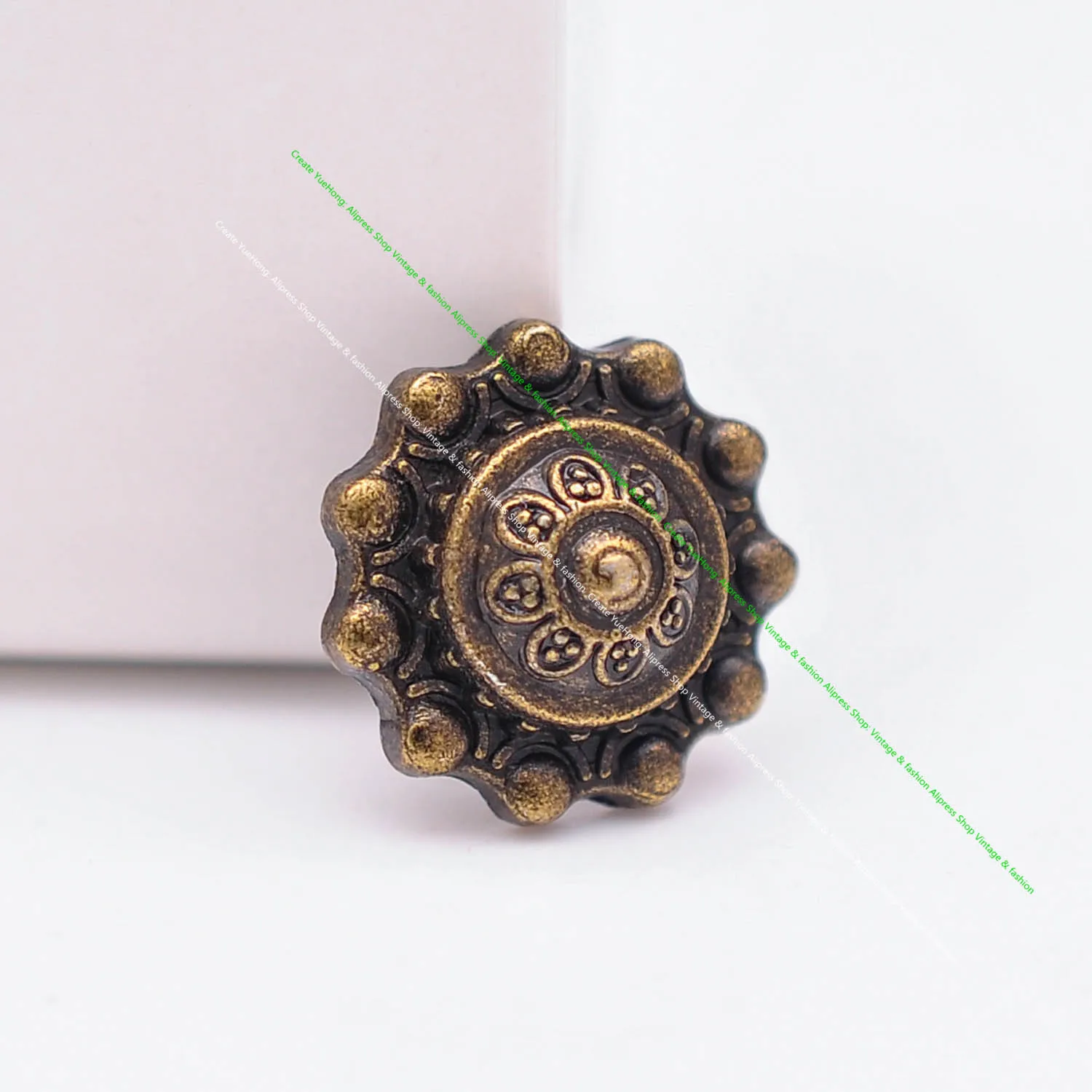 50 SZTUK 14mm Biker Antique Brass Plated Flower Rivet Stud Spot Cone Fastener For DIY Leathercraft Bag Shoes Purse Belt Bracelet