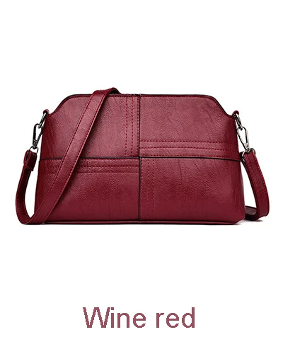 Neue Casual Mama Messenger Bags Umhängetasche PU Leder Schwarz Handtaschen für Frauen Kleine Umhängetasche Geldbörse – Detail 4
