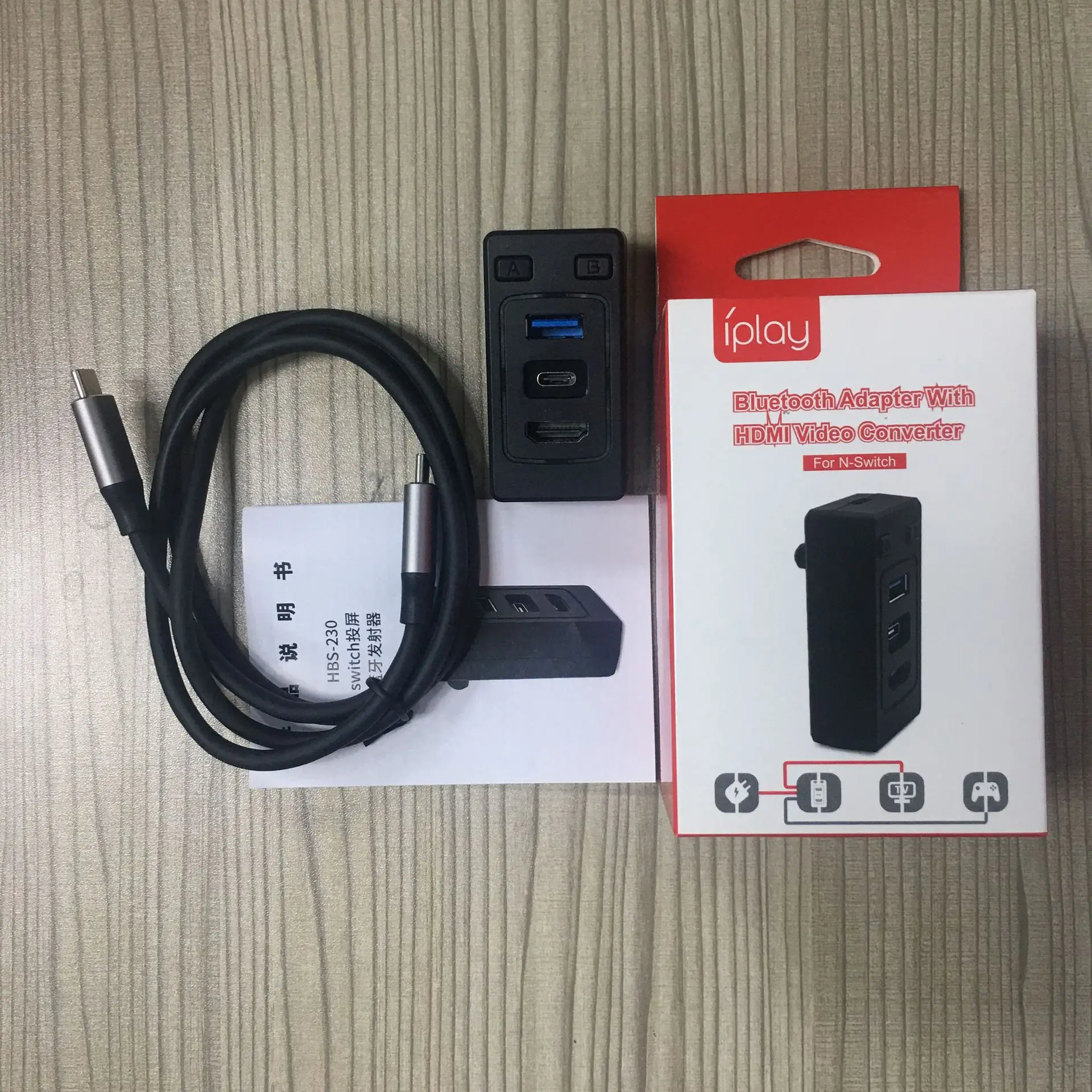 

HBS-230 bluetooth projection screen switch transmitter HDMI video converter to ns switch portable conversion adapter