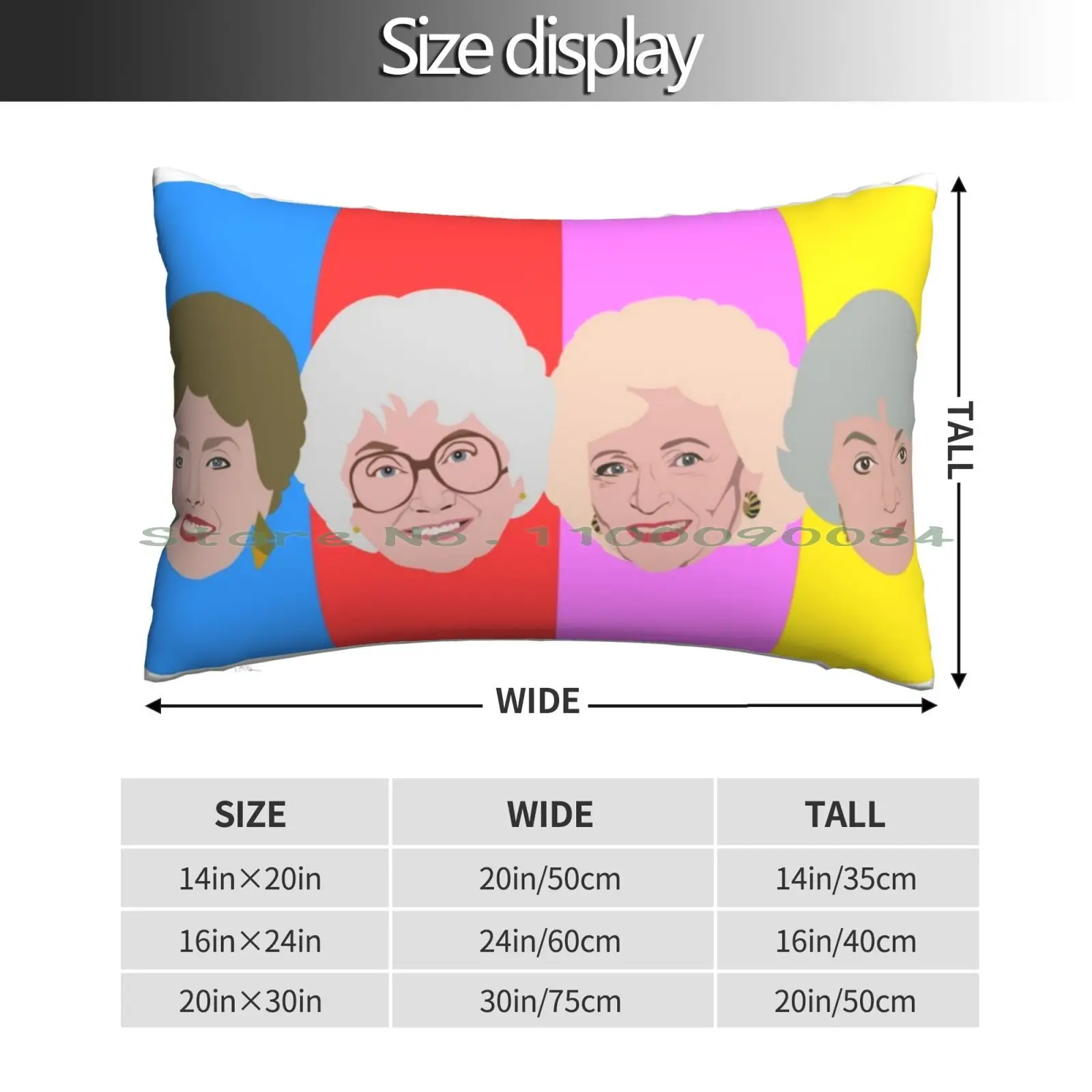 The Golden Girls In Color Pillow Case 20x30 50*75 Sofa Bedroom Skynet Logo Terminator 1337 Haxor Hacker Ai Robot Android Drone