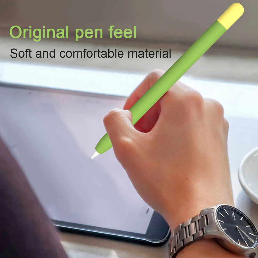 Funda protectora de silicona para Apple Pencil 1 2, funda protectora de primera y segunda generación para Apple iPad Pencil Touch Stylus Pen