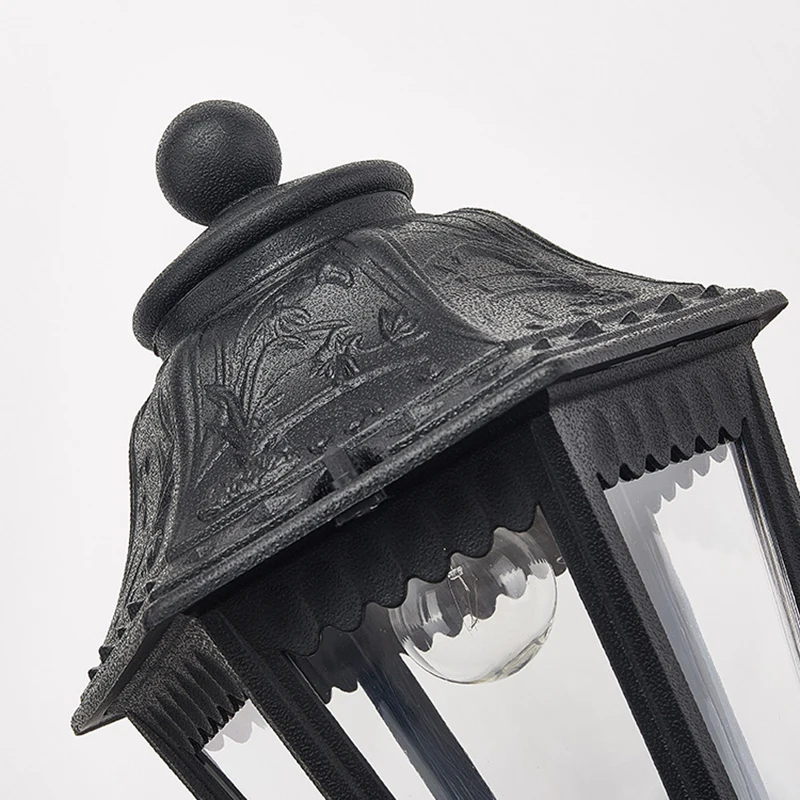 

Ретро Черный Итальянский Водонепроницаемый Настенный Светильник Садовый Вход Современный Туристический Притяжение Коридор Балкон Лестница Светодиодный Уличный Фонарь