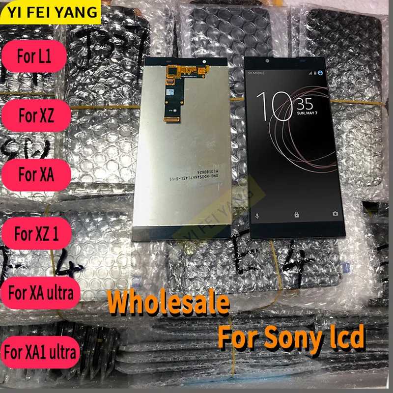 

LCD Touch Screen Digitizer Assembly Display Replacement, 100% Tested, Fit for Sony Xperia L1 XZ XA XA1 Ultra XAULtra, 2PCs