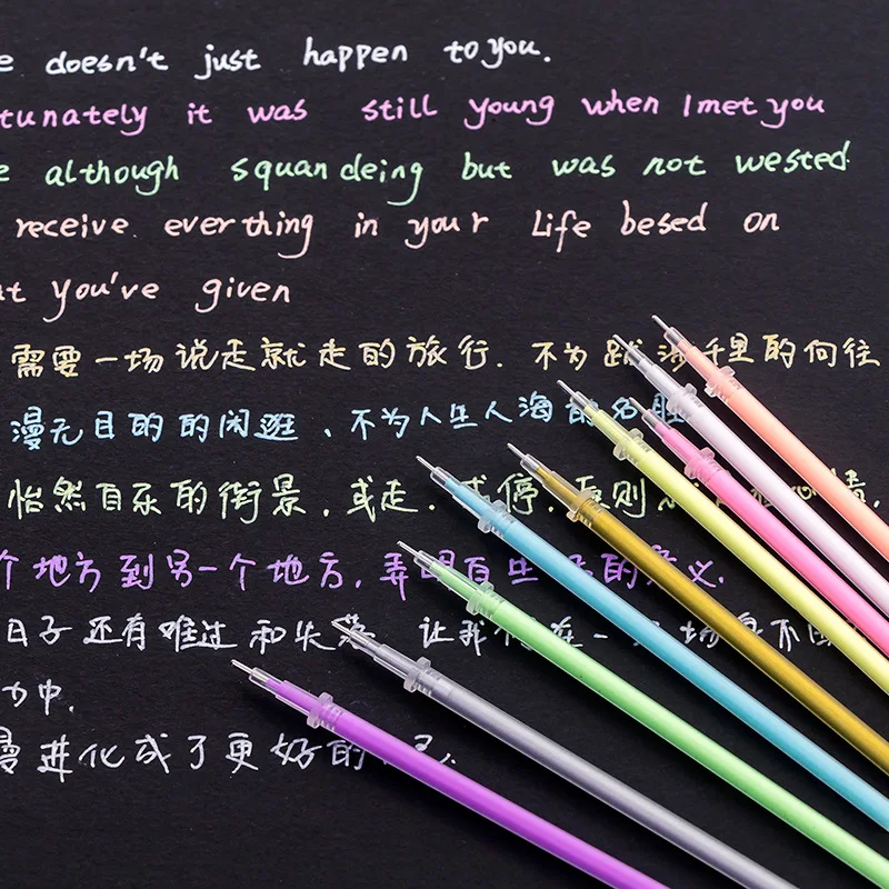 9 PCs Hand Account Highlights Refill 9 Colors Highlight Alternative Core Students Highlight Refill Alternative Core Wholesale