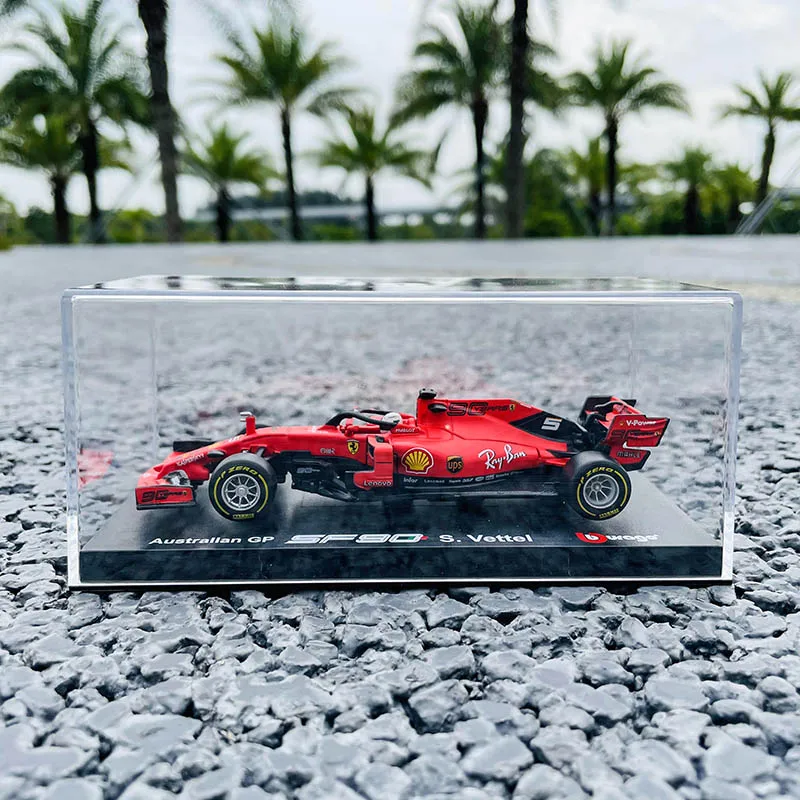 Bburago 1:43 Hardcover Edition 2019 Ferrari SF90 NO.5 F1 racing model simulation car model alloy car toy male collection gift