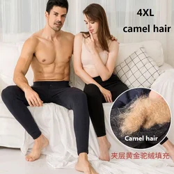 100 camel hair lined thick winter leggings women thermal pants for men fleece womens plus size pantyhose panty wool warm tights