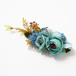 1Pcs Boho Bridal Hair Combs Rustic Wedding Floral Women Flower Hairpins Brides Hair Accessories Wedding jewelry