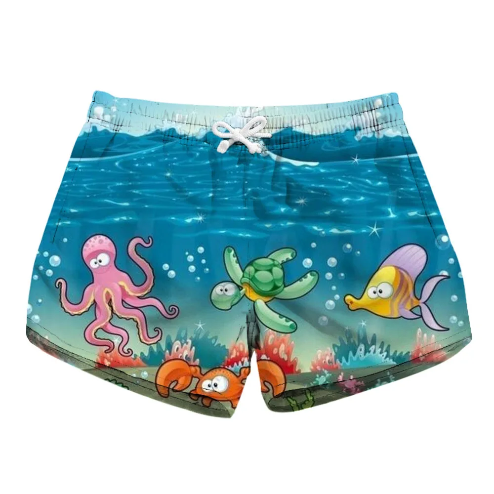 Pantalones cortos de playa para mujer, Mini Pantalones deportivos de agua, estampado 3D, secado rápido, Surf, natación, bañadores de tabla de Surf