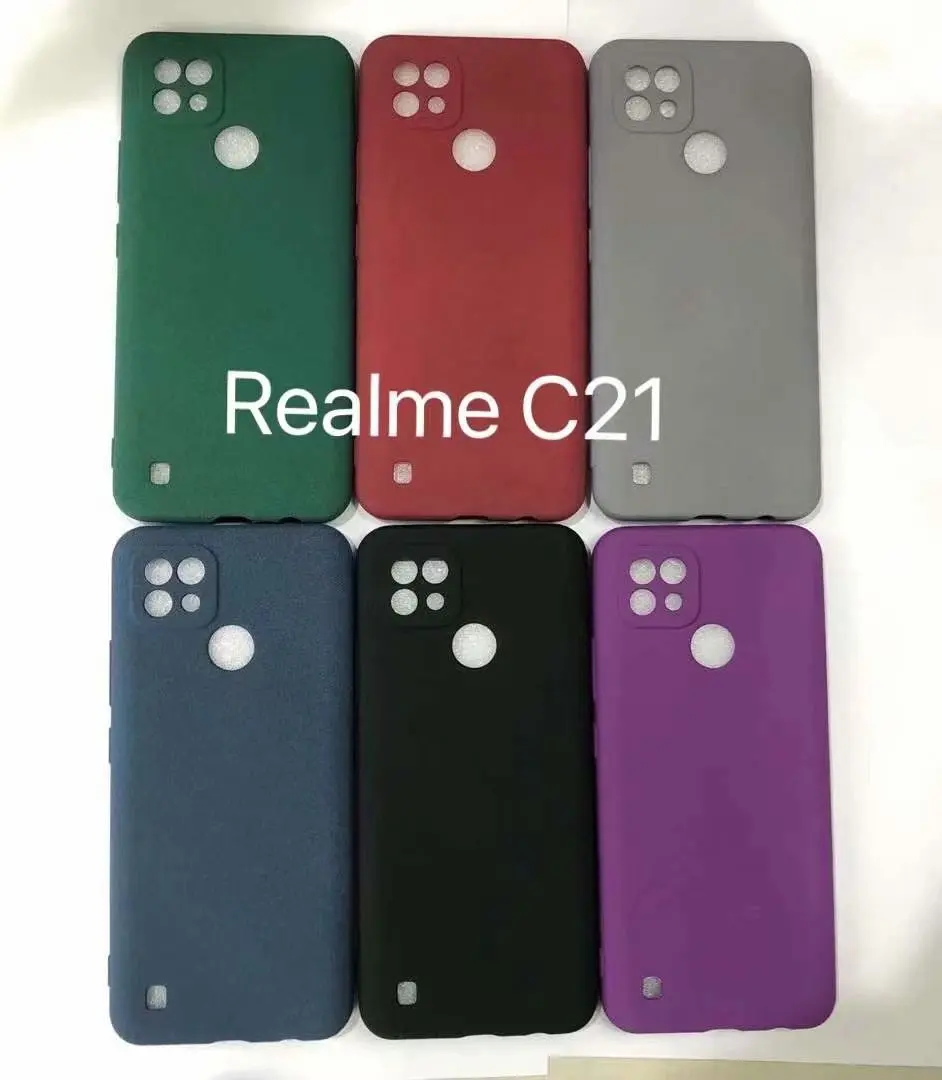 Realme C21 Ultra Thin Soft Matte Back Case Realme C20 C25 C11 C12 8 Pro Narzo 30A 20 30 Pro V15 Bumper Fitted Case Silicone Case