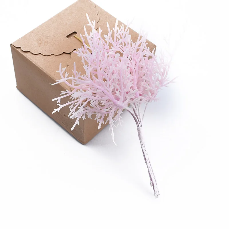 10 stücke Mehrfarbige Weihnachtsbaum Dekorative Blumen Kränze Hochzeit Basis für Wohnkultur Diy Geschenke Box Künstliche Pflanzen Großhandel – Detail 10
