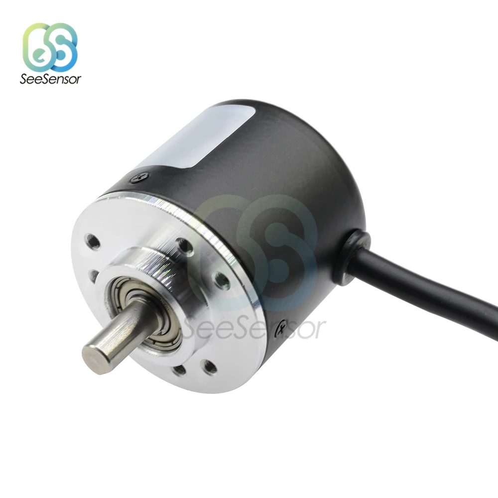 NEW Encoder 360P/R 600 P/R Photoelectric Incremental Rotary Encoder 360 600 Pulse 5-24V AB 2 Phases 6mm Shaft