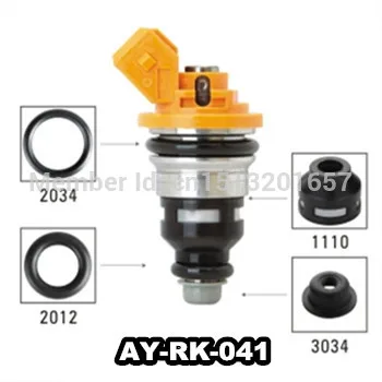 

Fuel injector repair kits 40pieces/bag fuel injector filter viont o ring plastic pintle cap for AY-RK-041