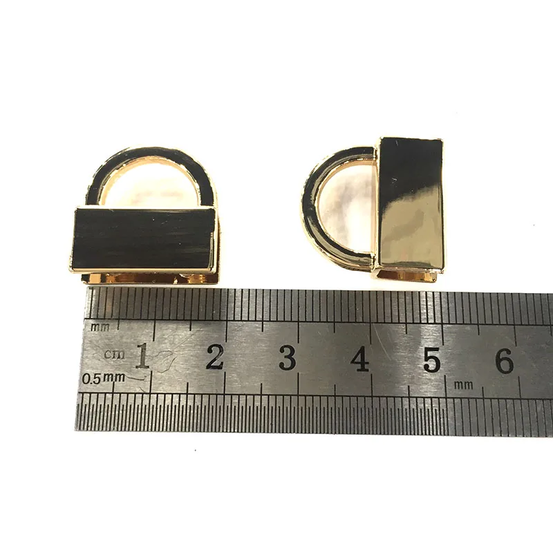 

20mm handbags handles connector with screws Gold hanger strap buckles