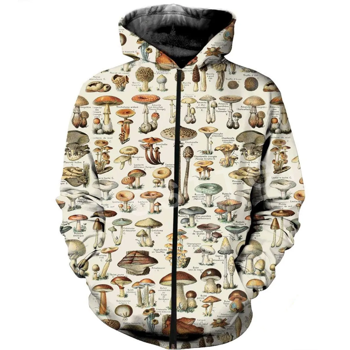 Tesskel-chándal colorido con estampado de setas Unisex, Sudadera con capucha, chaqueta, HIP HOP, dibujos animados, estilo informal, 3D, 9