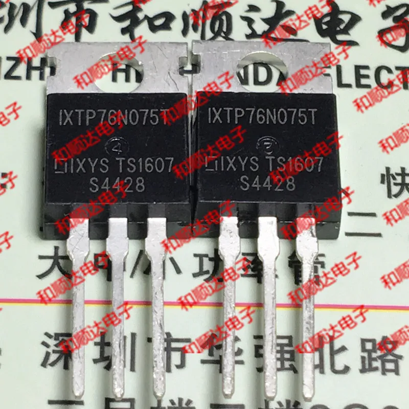10pcs/lot IXTP76N075T New stock TO-220 75V 76A
