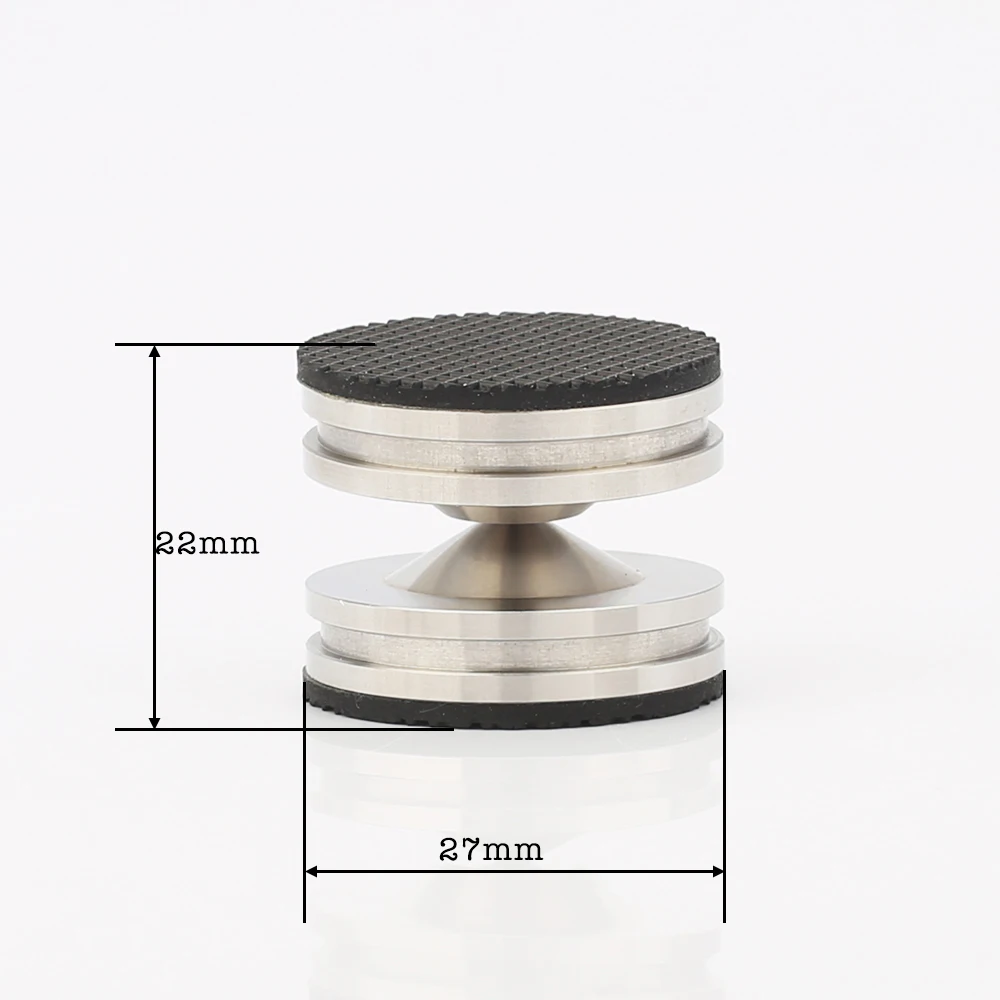 4PCS ISF0006 28mm Stainless Steel HiFi audio Speaker Isolation Spike Stand Feet Pads Base