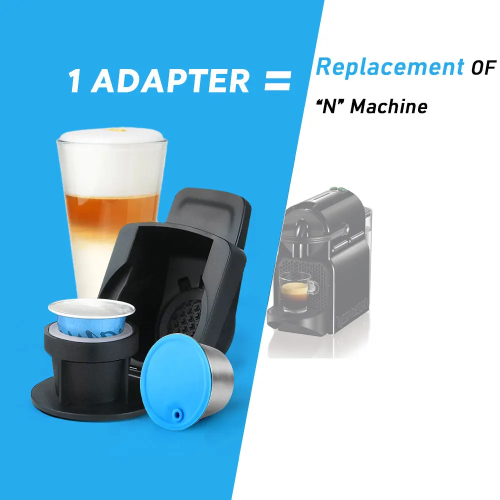 Reusable Coffee Capsules & Adapter For Dolce Gusto Coffee Machine Stainless Steel Eco-Friendly Food Grade Refillable Filter - Image 2