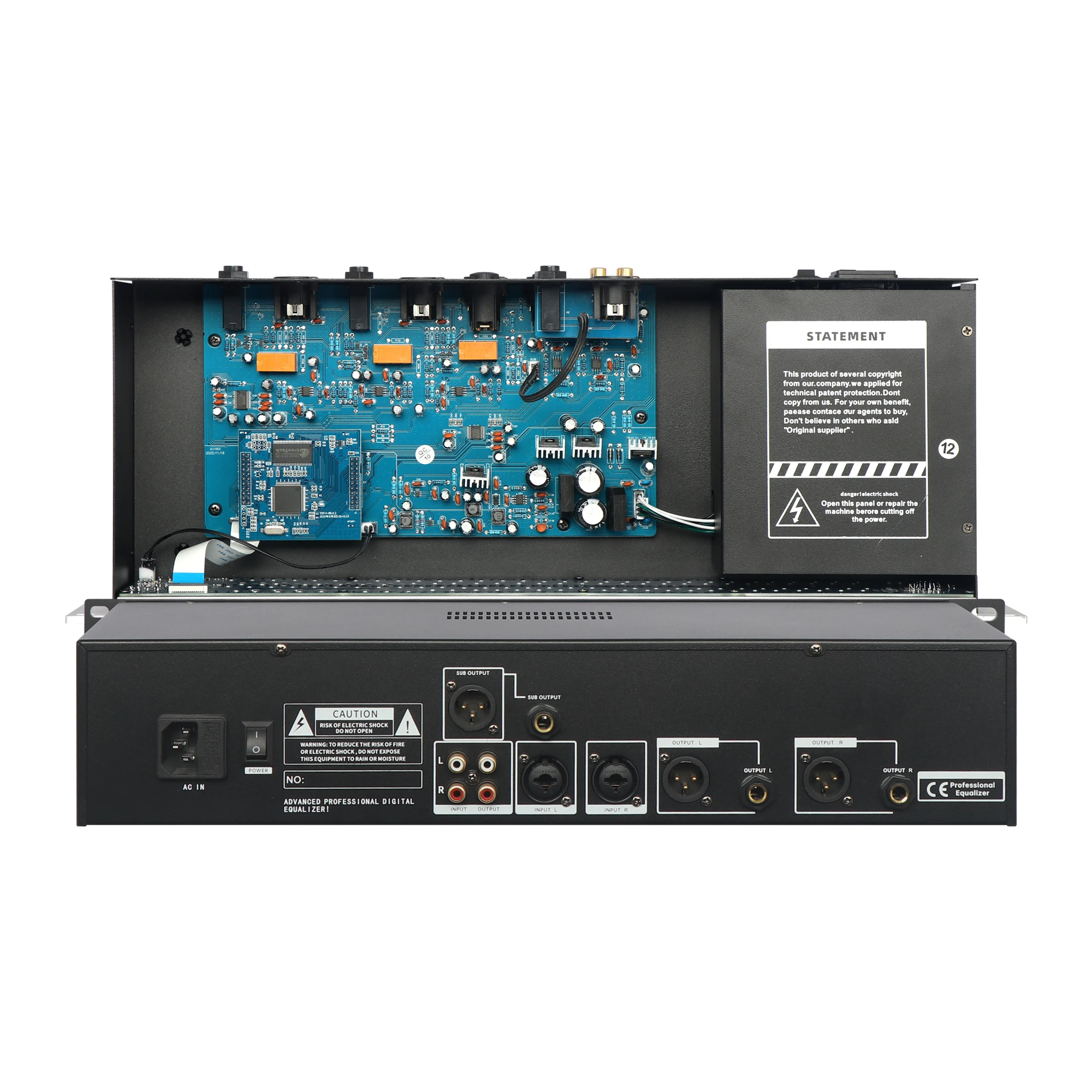 DGNOG 2*31 bande equalizzatore Audio grafico equalizzatore digitale Karaoke sistema Audio professionale equalizzatori DJ 2U modello MU-231