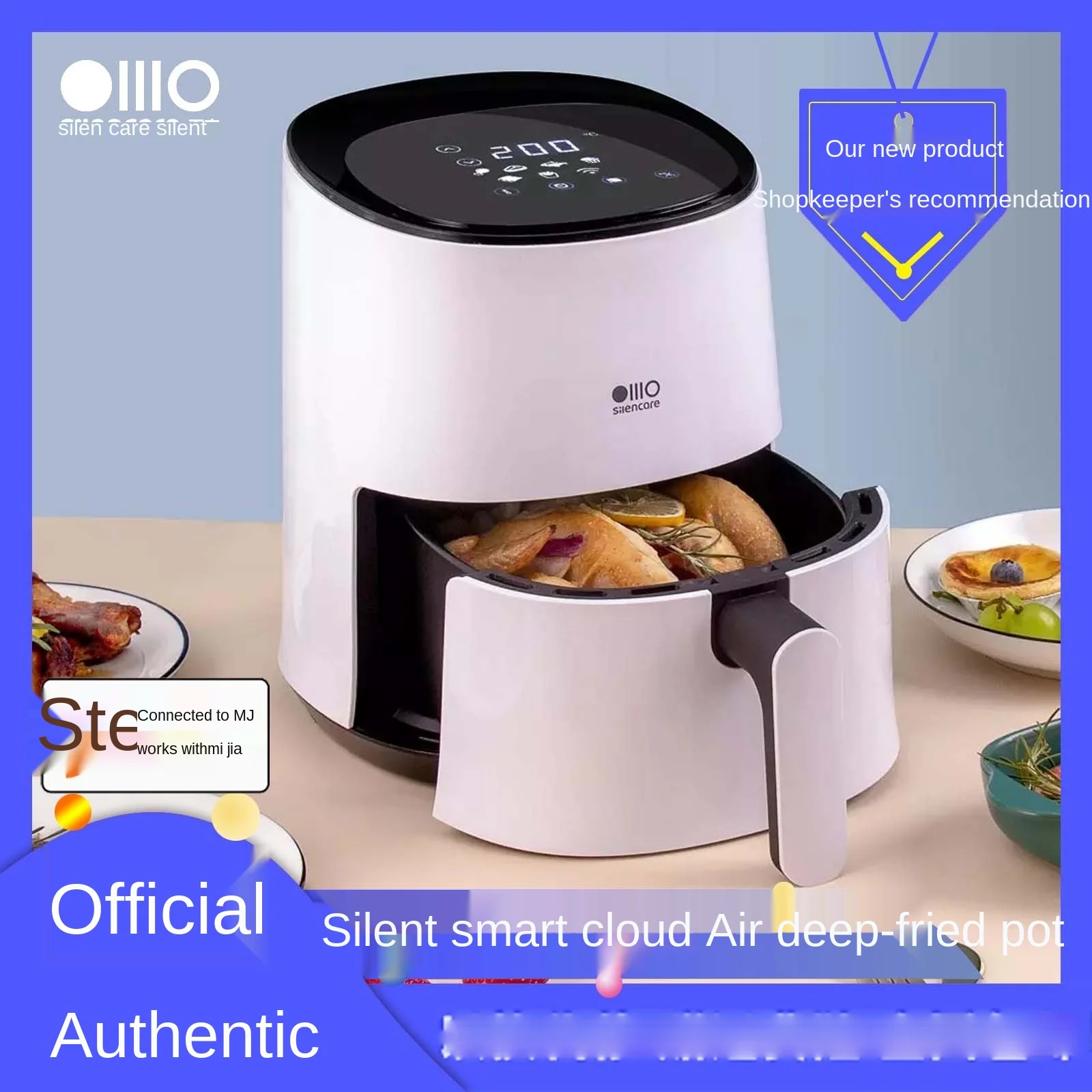 TT mi Silent Household Multi-Functional Automatic Large Capacity Intelligent Style Oil-Free Air Fryer