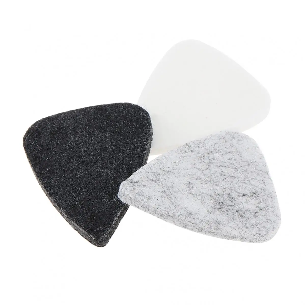 2 Stück 30mm x 25mm weiche Filz Ukulele E-Gitarre Pick Plektrum für Konzert Sopran Tenor Ukulele 21 23 26