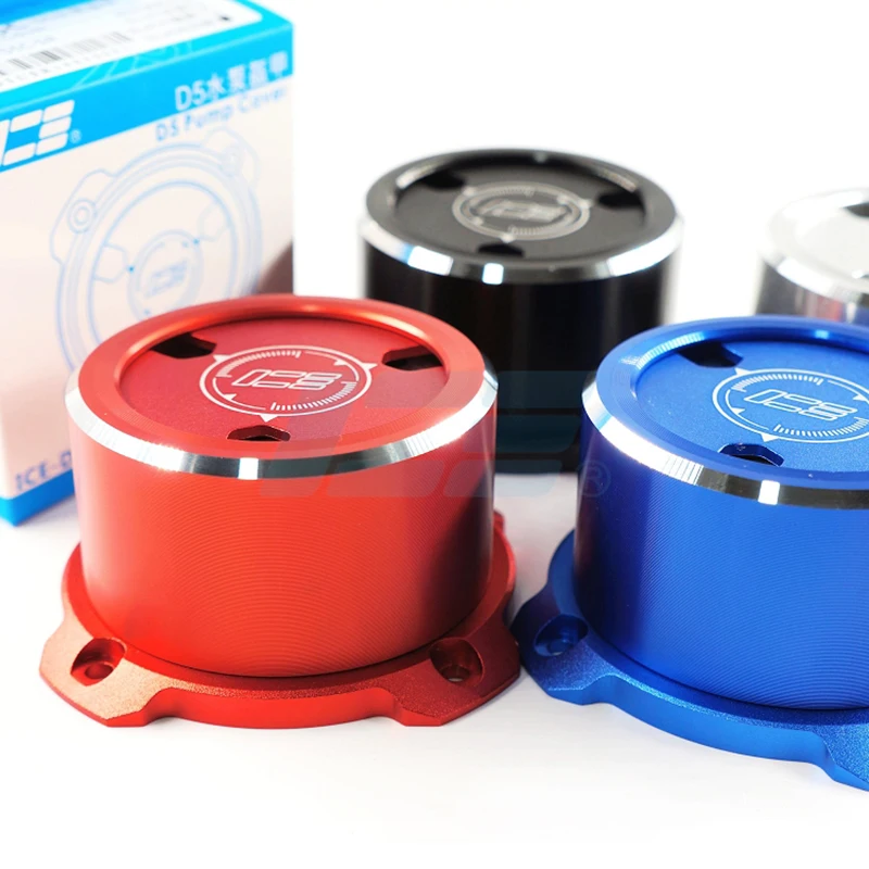 Pompa IceManCooler D5 Modifiy Armor, aktualizacja pompy D5 zamontować kurtkę ze stopu aluminium, wymienić akcesoria, srebrny, czerwony, niebieski, czarny — zdjęcie 3