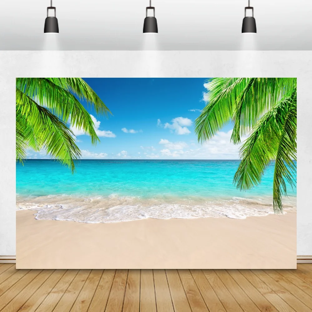 الصيف الاستوائية شاطئ البحر الرمال السماء الزرقاء غائم المناظر الطبيعية صور خلفيات خلفيات للتصوير الفوتوغرافي الأسرة صور استوديو الدعامة
