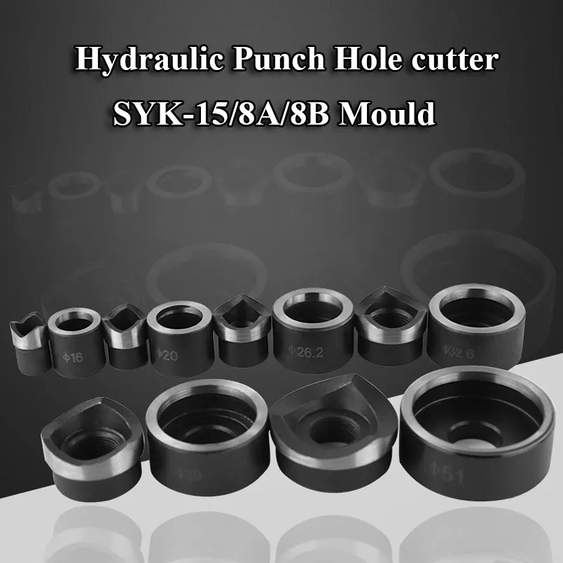 1pcs SYK-15/8A/8B Hydraulic Punch Hole cutter mould/Hole making Hole cutter mould/round hole knockout punch tool set