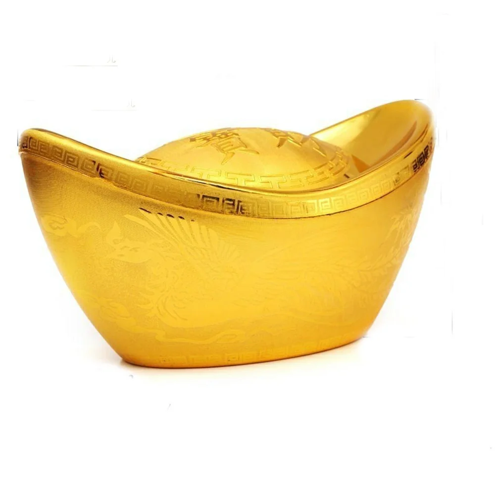 1pcs big size shape Plastic empty shoe-shaped gold ingot for candy box&candy jar for home decorations