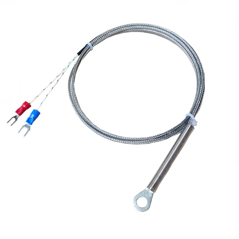 K type metal screening cable ring head thermocouple temperature sensor