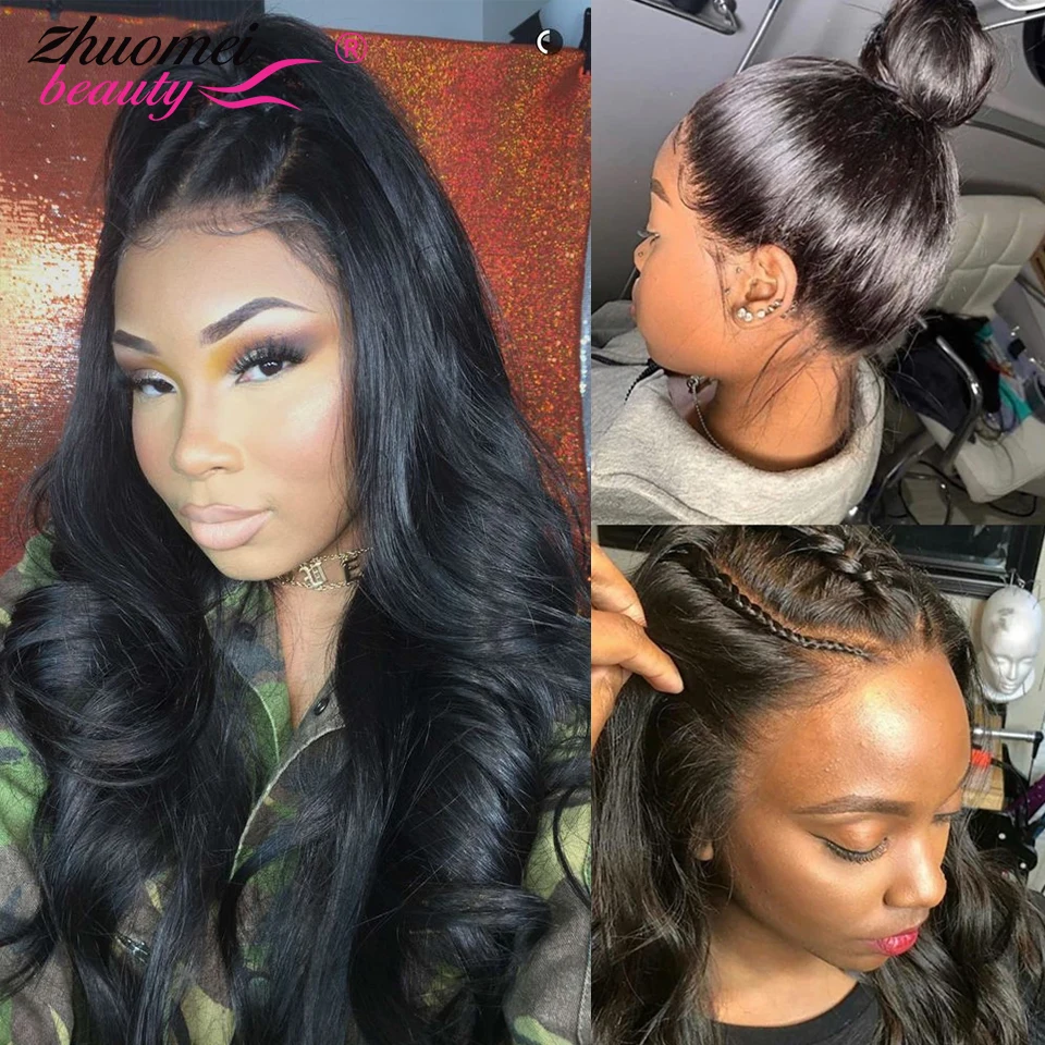 

Glueless Full Lace Human Hair Wigs 360 Full Lace Wig Human Hair Pre Plucked 13x6 HD Lace Frontal Wig Body Wave Lace Front Wig