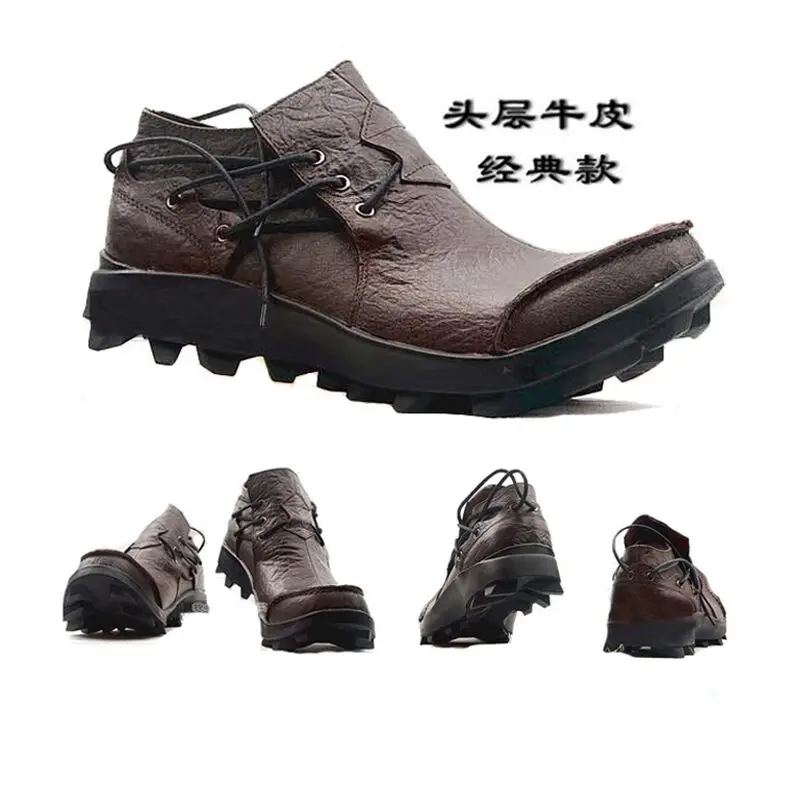 New Men Casual Breathable Soft Handmade Leather Shoes Adult Driving Shoes Comfortable Men Boat Shoes Loafers Designer Sneakers