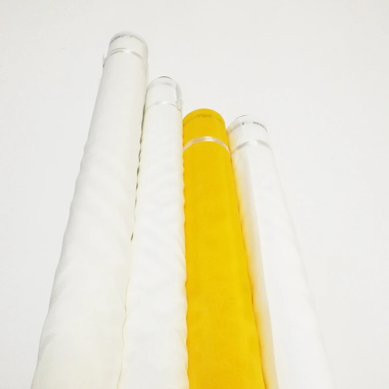 Polyester Screen Printing Mesh, Yellow, 120T-34um-110cm-20meters