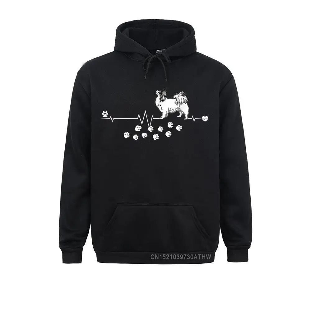 Papillon Dog Heartbeat Gift Dogs Breed Women Hooded Tops Special Long Sleeve Normal Men Sweatshirts Hoodies Clothes Winter