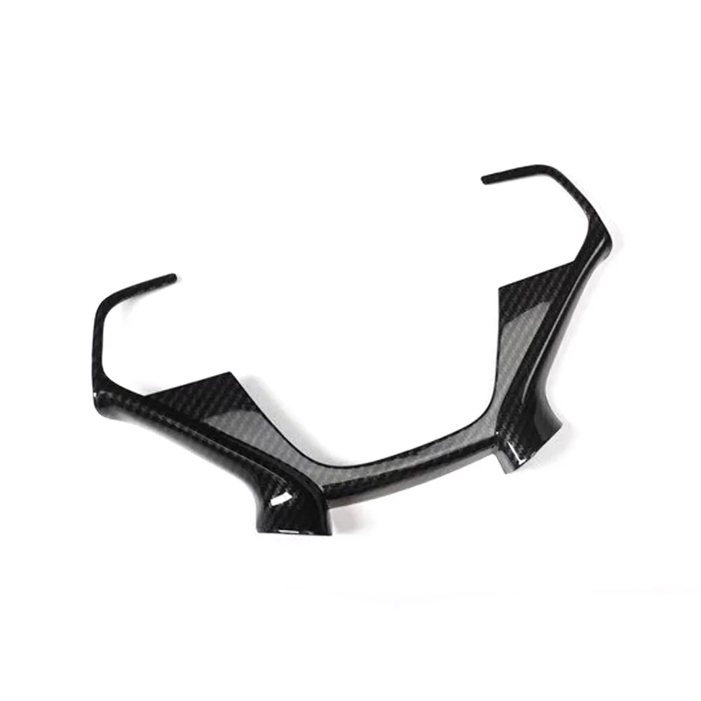 Cubierta de fibra de carbono ABS para volante de coche, molduras decorativas para Hyundai Sonata 9th, 2015-2018