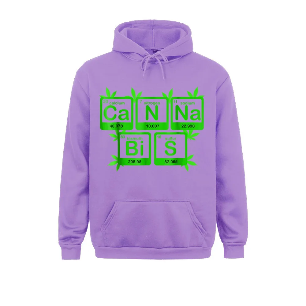 Cannabis Marijuana Periodic Table Weed Gift Molecule Men Long Sleeve Hoodies Masculine Winter Autumn Sweatshirts Sportswear