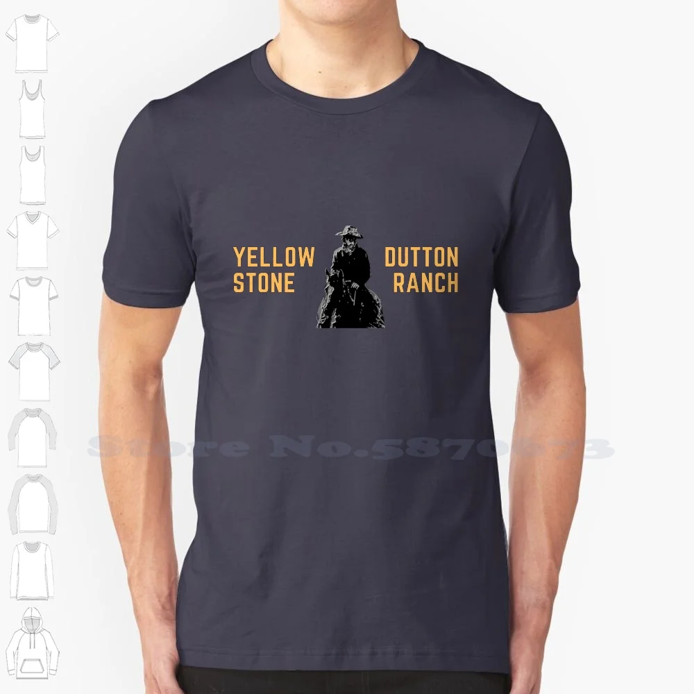 Yellowstone Dutton 100% Cotton T-Shirt Yellowstone Tv Show John Dutton Yellow Stone Yellowstonecountry Beth Dutton