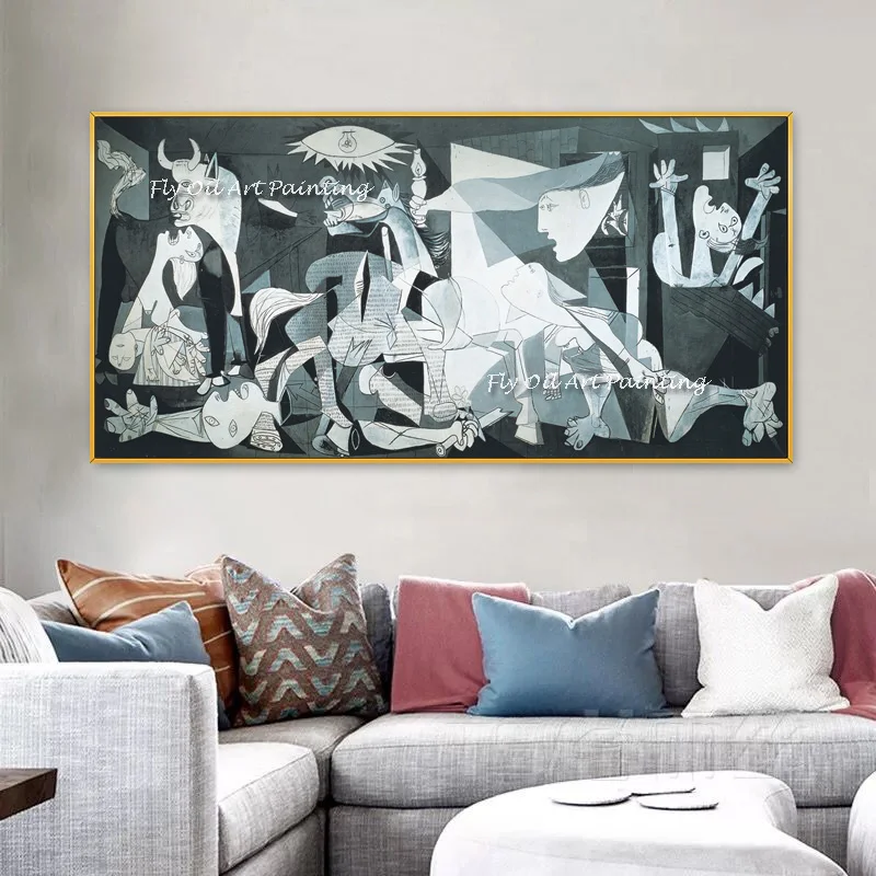 Imagem -06 - Guernica de Picasso Pinturas em Tela Reprodutor de Tela Famosa Arte para Parede Mural Decoração para Casa