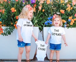 De Originele/Sequel/Finale Nieuwe Kleine Broer/Zus Kraamcadeau Gepromoveerd Tot Grote Zus/Brother bijpassende Shirt Drop Schip