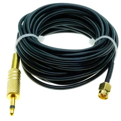 SMA 수-3.5mm 수 모노 1/8 인치 TS 플러그 CCTV 카메라 모니터 안테나 RG174 케이블