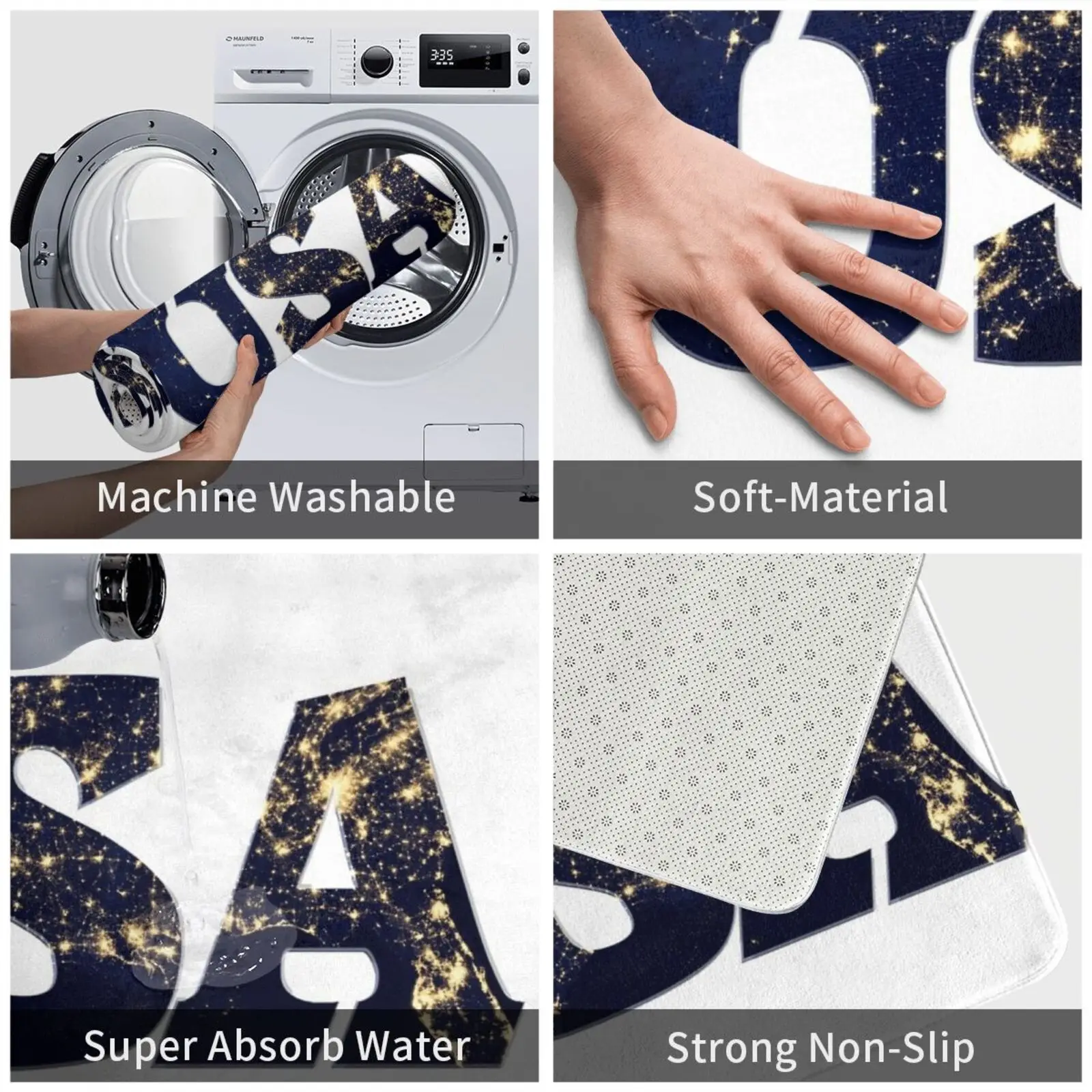 الولايات المتحدة الأمريكية سجادة حصيرة البساط وسادة لينة الولايات المتحدة الأمريكية اسو كور أمريكانا تستخدم واشنطن كاليفورنيا أستراليا