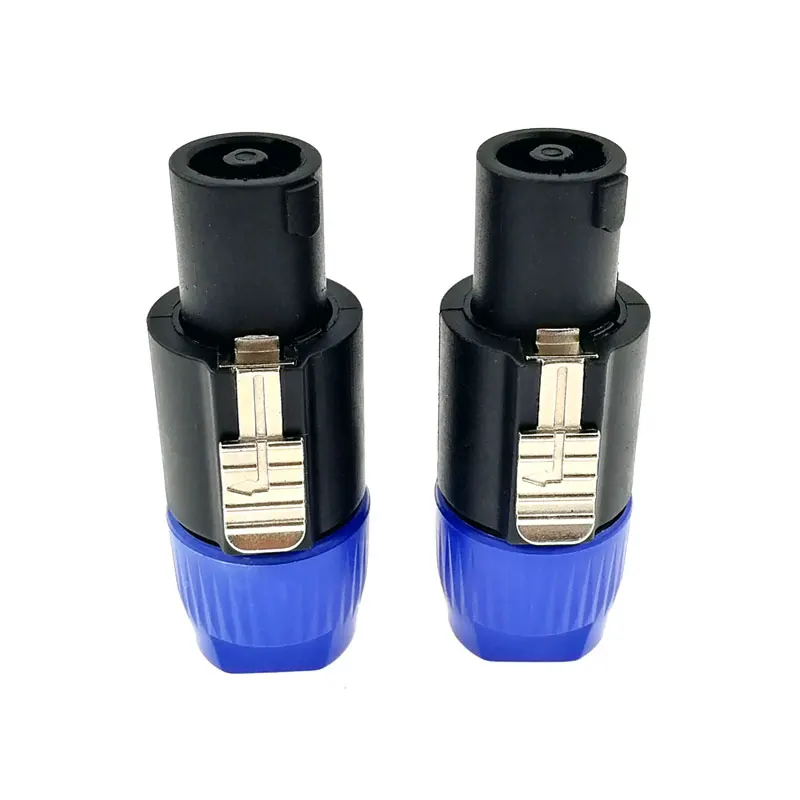 2PCS Speaker Powercon connector nl4fx Speakon 4 Pole Plug Male Professional audio power plug Cable Connector