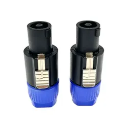 2PCS Speaker Powercon connector nl4fx Speakon 4 Pole Plug Male Professional audio power plug Cable Connector