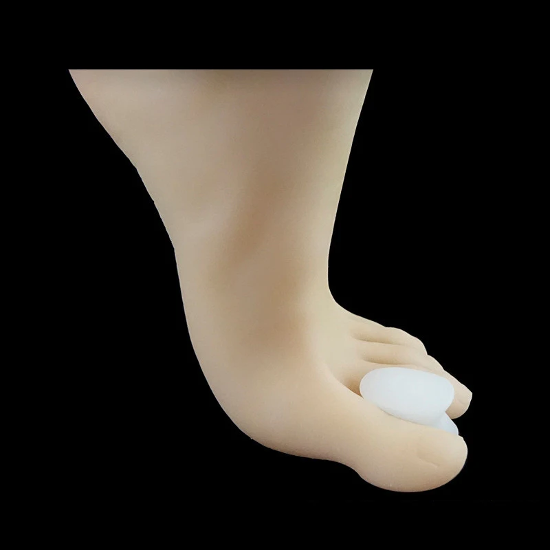 1 Pair Silicone Gel Toe Sleeves Separators Finger Insole Protector Foot Caps Protector Feet Finger Toe Protector Insert