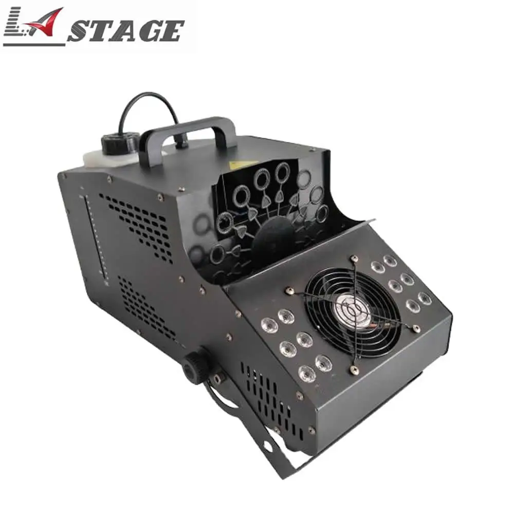 High Power LED 1000W Professional Stage Effect LED DMX 512 Bubble Smoke Machine Fog Fogger Effect Machine For Wedding Rent