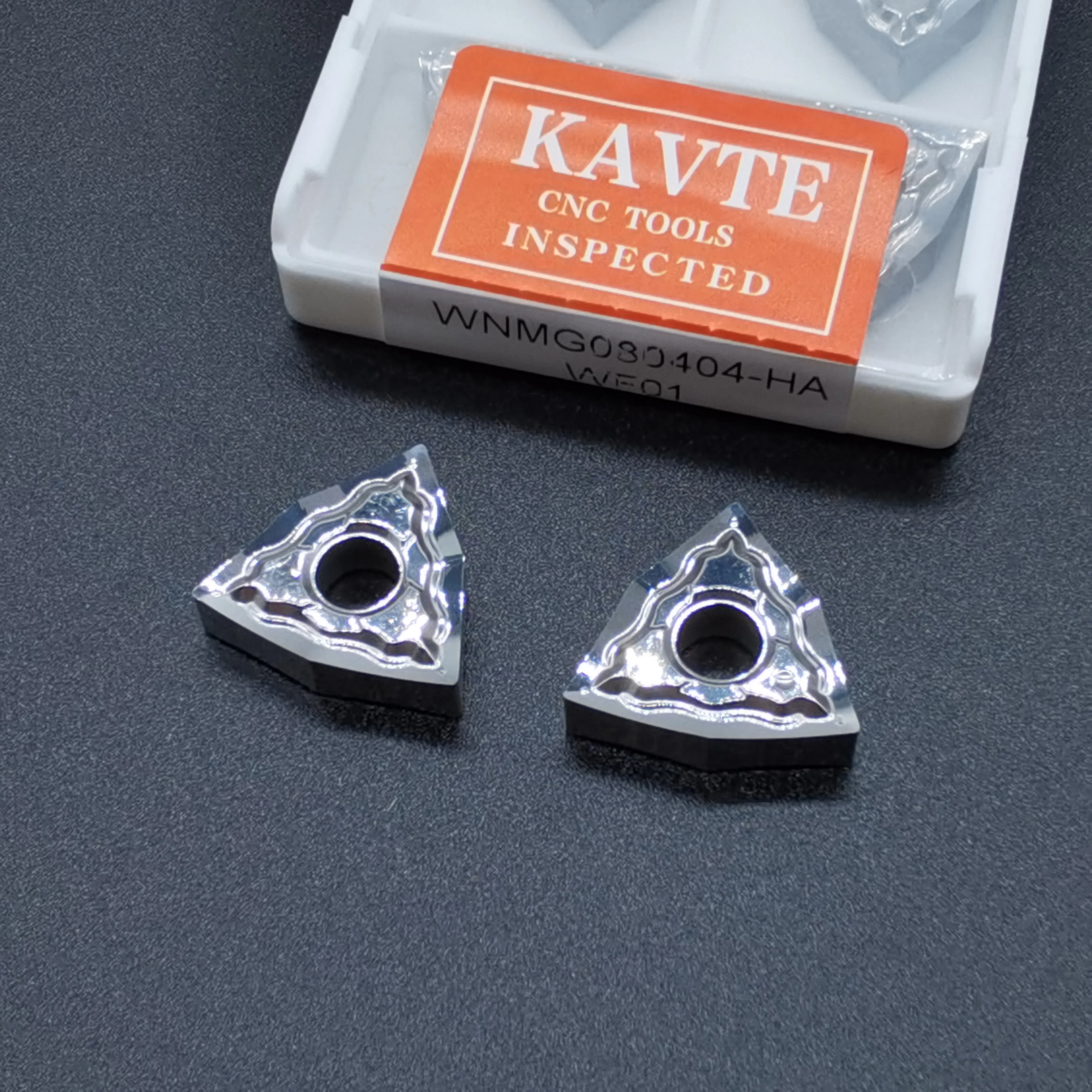 KAVTE 10 Chiếc WNMG080404 WNMG080408-HA Bên Ngoài Dụng Cụ Xoay Carbide Lắp Máy Tiện Dụng Cụ Chế Biến Nhôm WNMG080402-HA