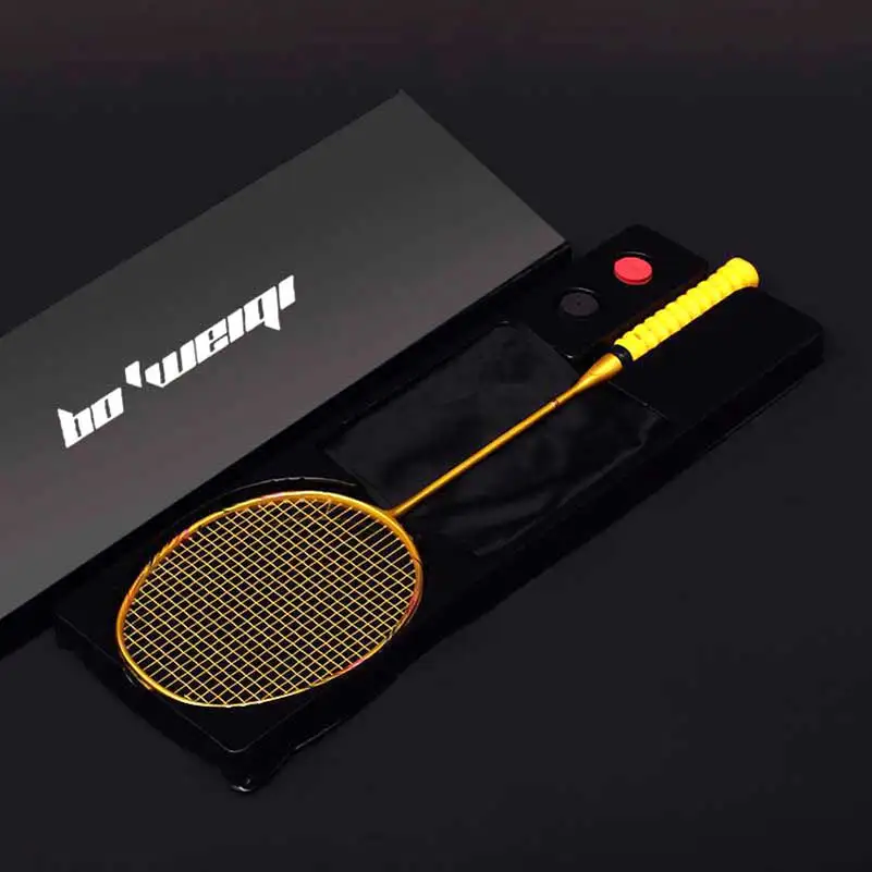 8U Professional 100% Carbon Badminton Racket 24-30lbs G5 Ultralight Offensive Racket Badminton Racquet Padel Training Sports